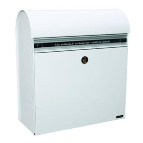 Postkasse HVID - brevindkast i aluminium : ALLUX KS200H